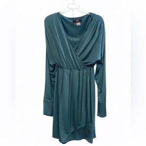 Miss Sixty Teal Draped Dress